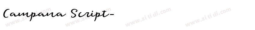 Campana Script字体转换